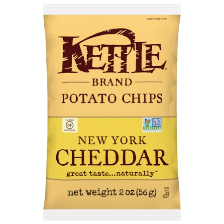 Kettle Foods Kettle Potato Chip New York Cheddar 2 oz., PK24 108424